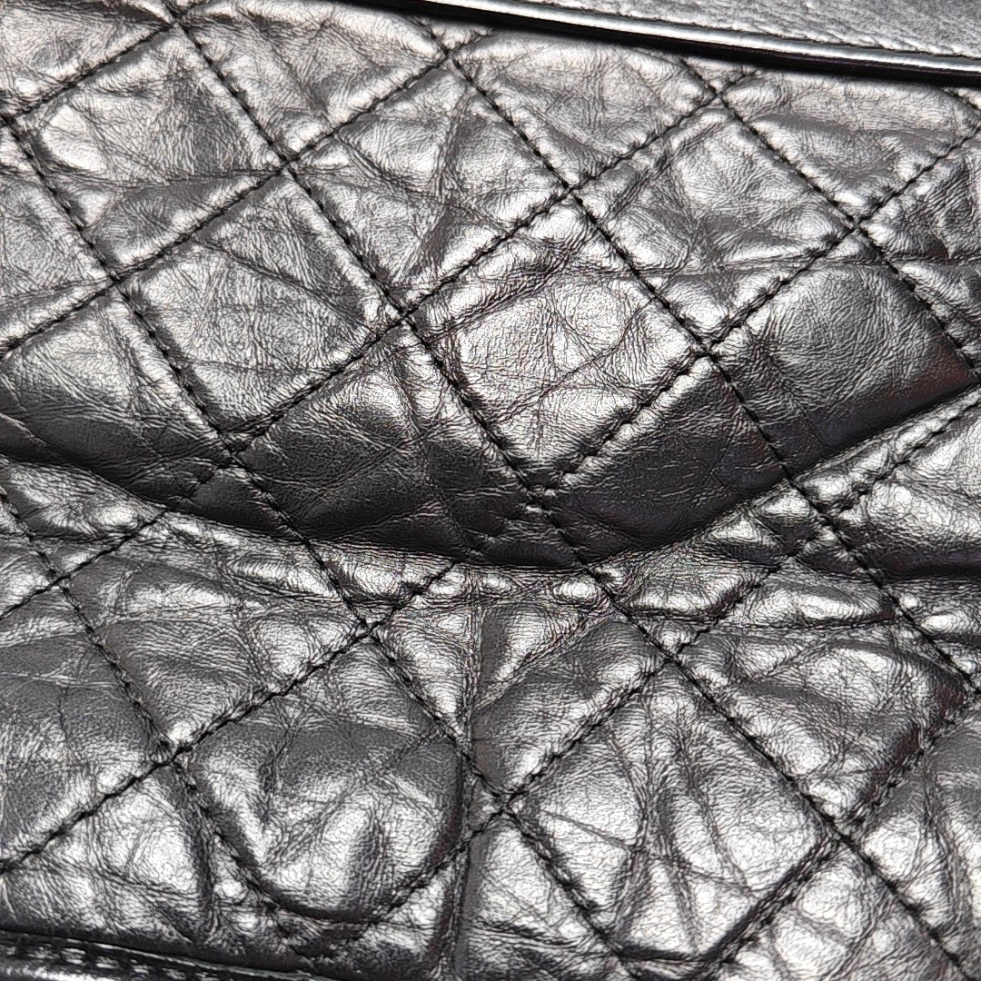 GABRIELLE Medium Quilted Calfskin Black
