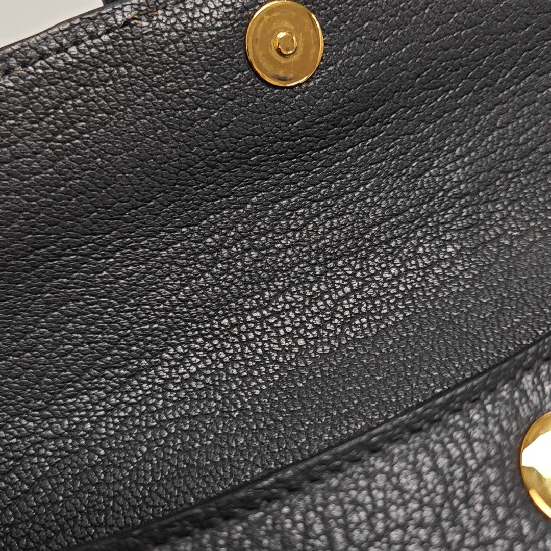 Leather Clutch Gray