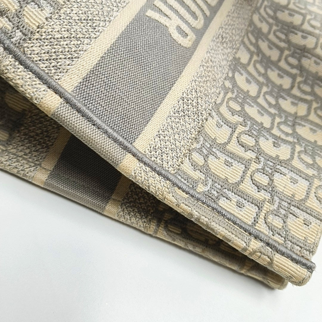 Book Tote Medium Oblique Canvas Gray