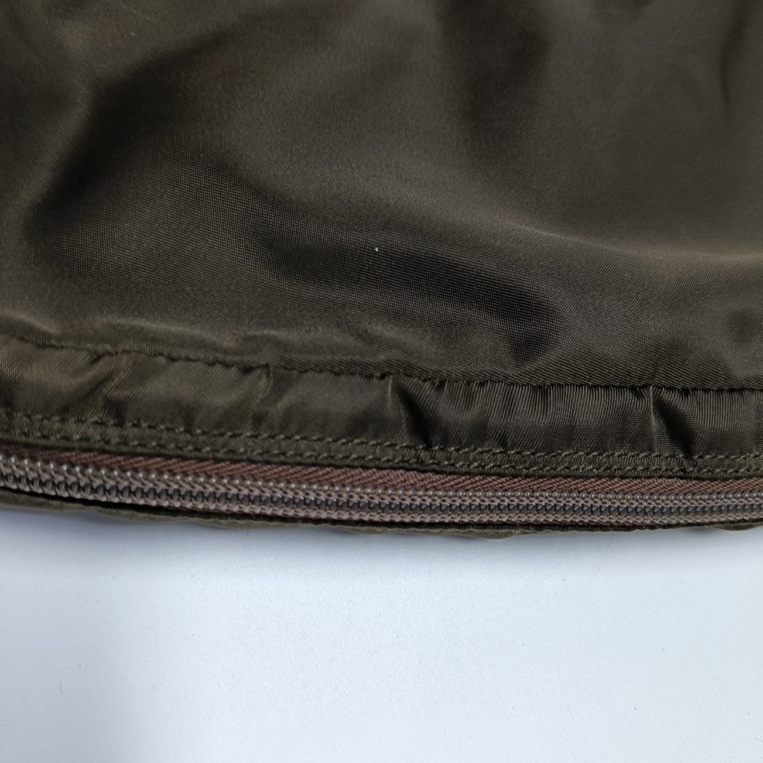 Nylon Clutch Brown