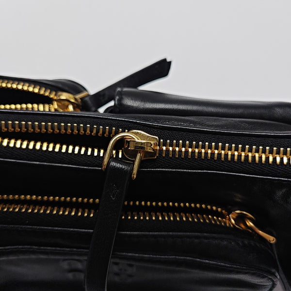 Lambskin Shoulder Bag Black