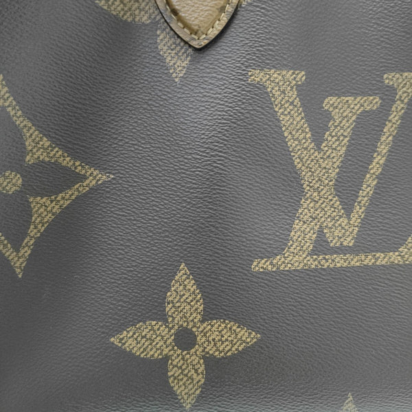 ONTHEGO MM Monogram Coated Canvas Brown