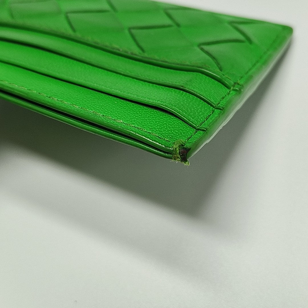 Lambskin Card Holder Green