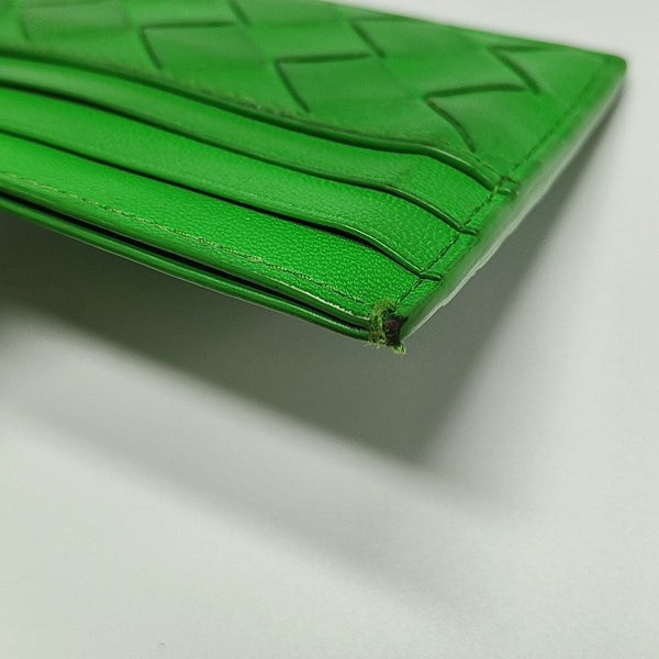 Lambskin Card Holder Green