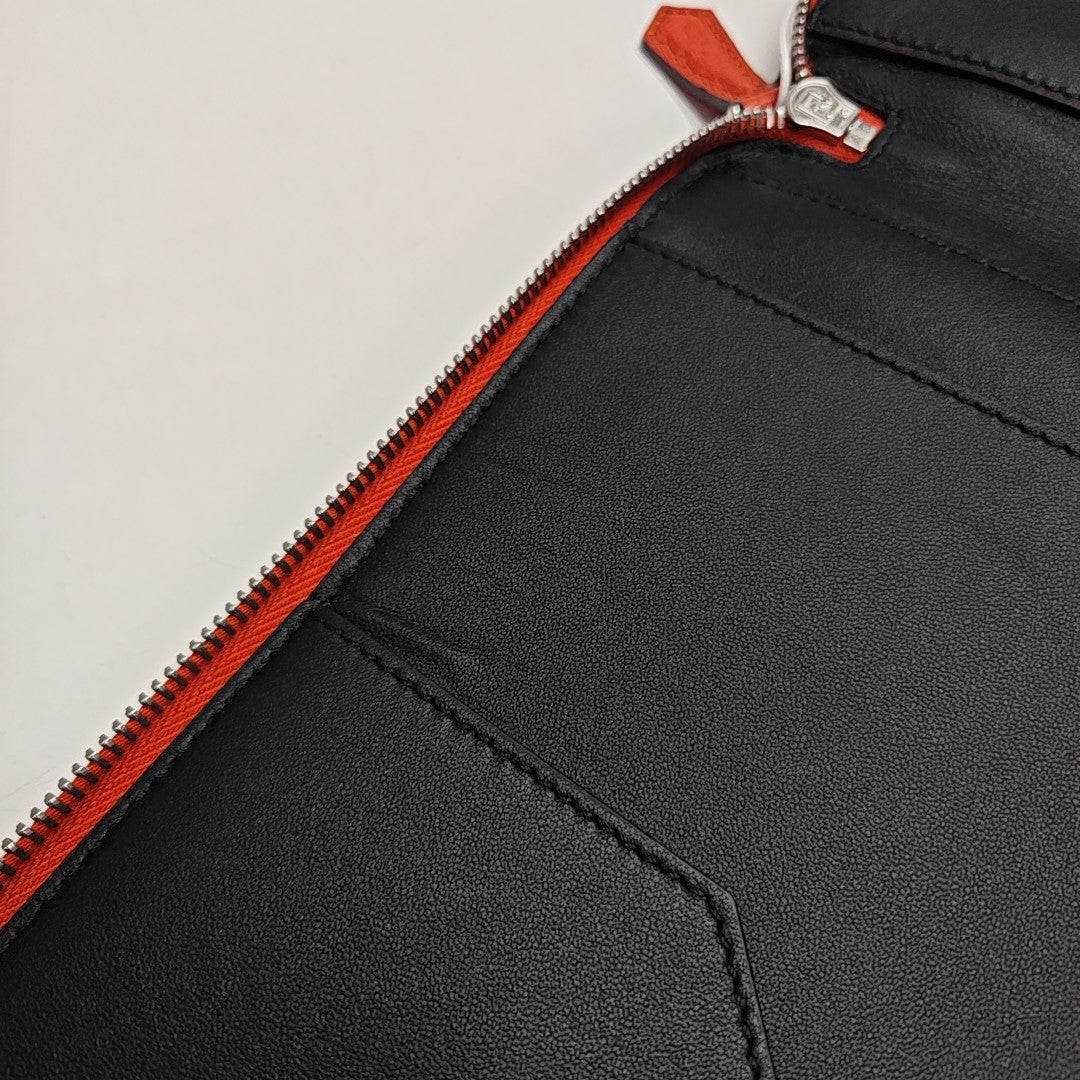 Calfskin Top Handle Bag Red