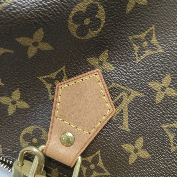 SPEEDY 30 Monogram Coated Canvas Brown
