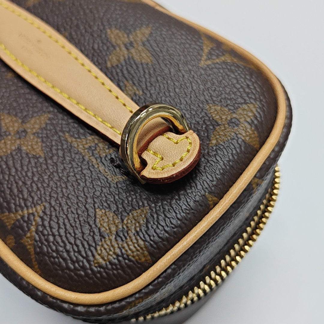 NICE Super Mini Monogram Coated Canvas Brown