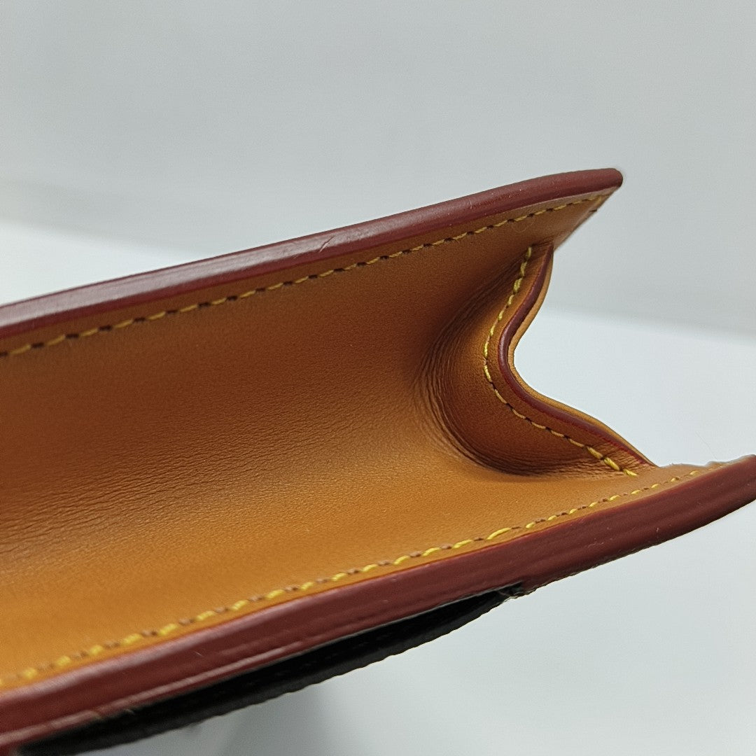 S LOCK Monogram Coated Canvas Brown