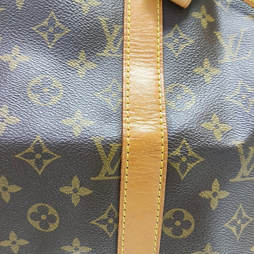 KEEPALL 45 Monogram Coated Canvas Brown