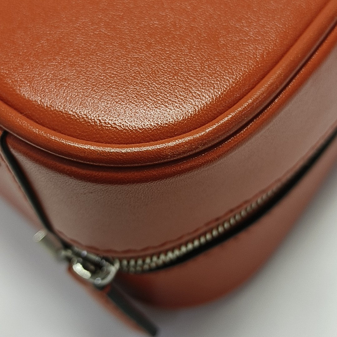 Calfskin Shoulder Bag Orange