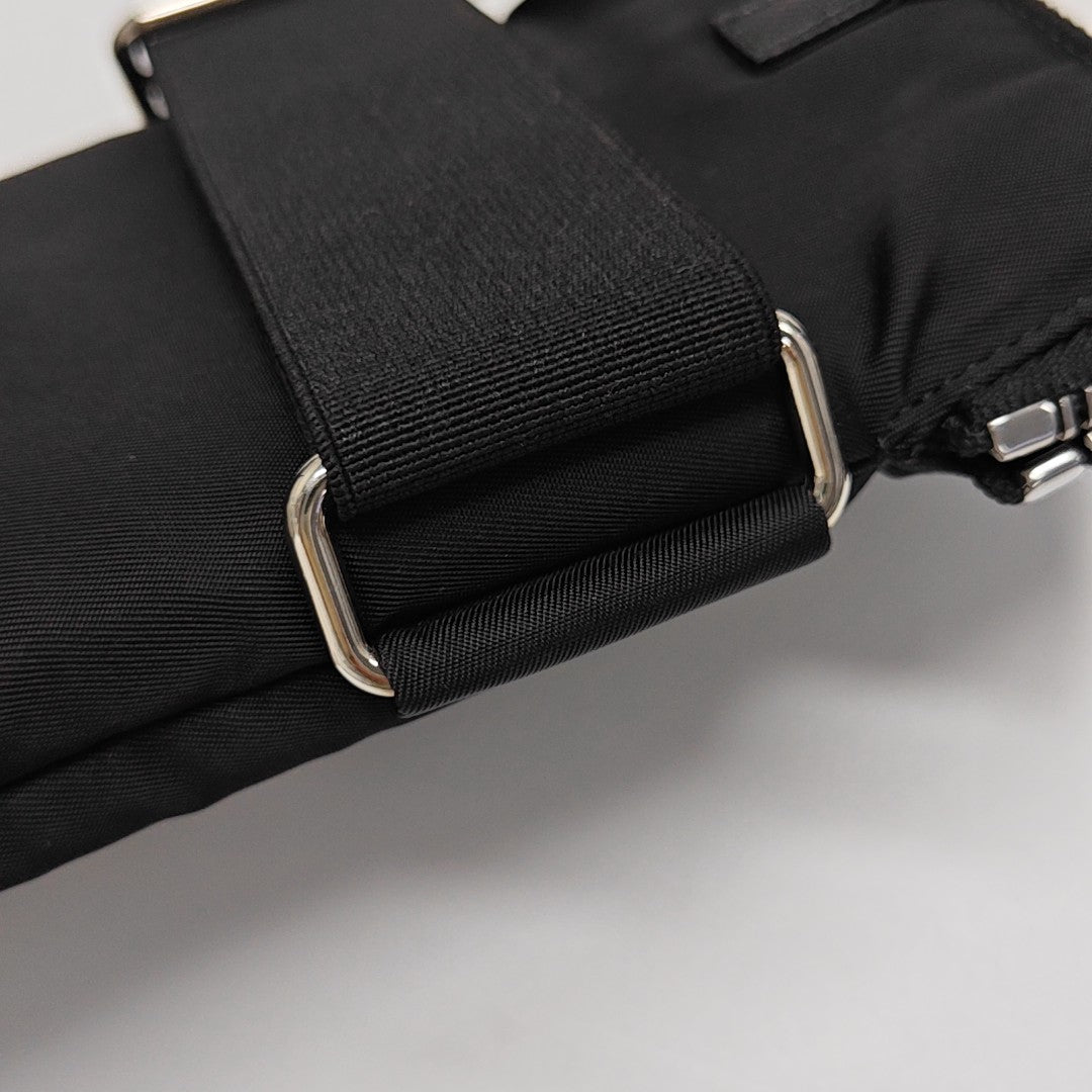 Nylon Shoulder Bag Black