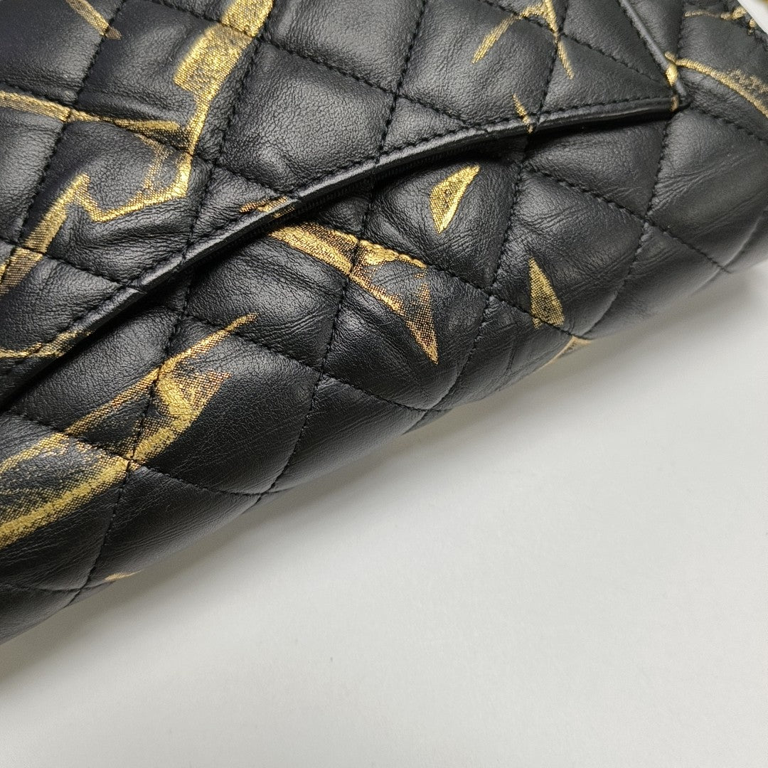 WOC Quilted Calfskin Black