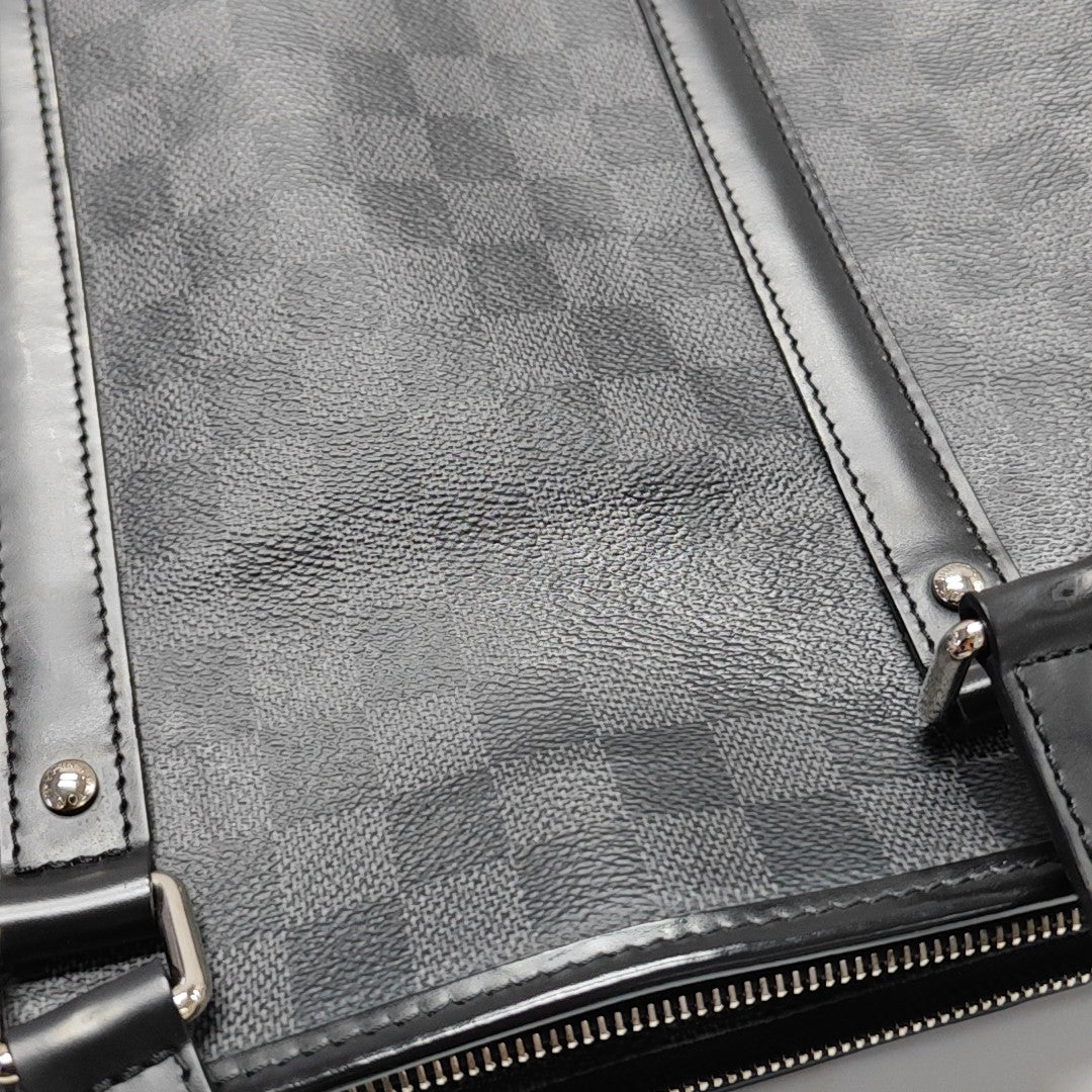 TADAO PM Damier Graphite Coated Canvas Gray