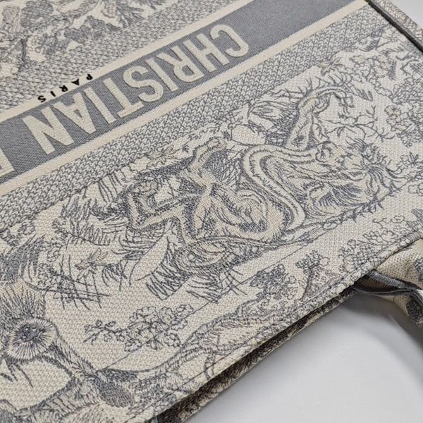 Book Tote Large Fabric Gray
