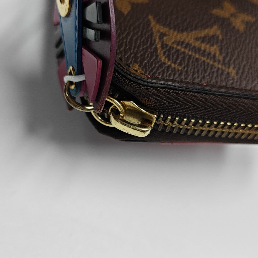 ZIPPY Monogram Coated Canvas Brown Wallet