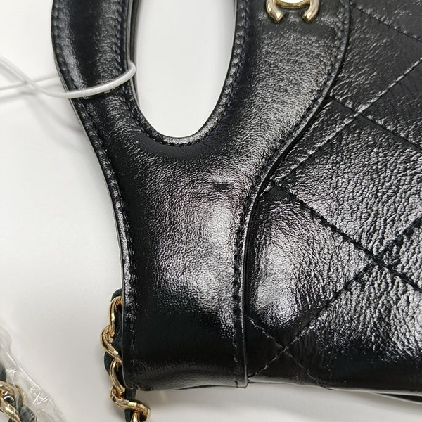 CHANEL 31 Nano Quilted Calfskin Black