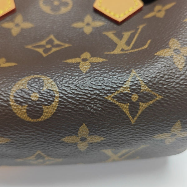 Authenticated pre-owned  SPEEDY Nano Monogram Coated Canvas Brown - Shoulder Bag at Looply