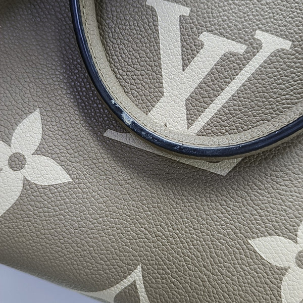 ONTHEGO PM Monogram Calfskin Gray