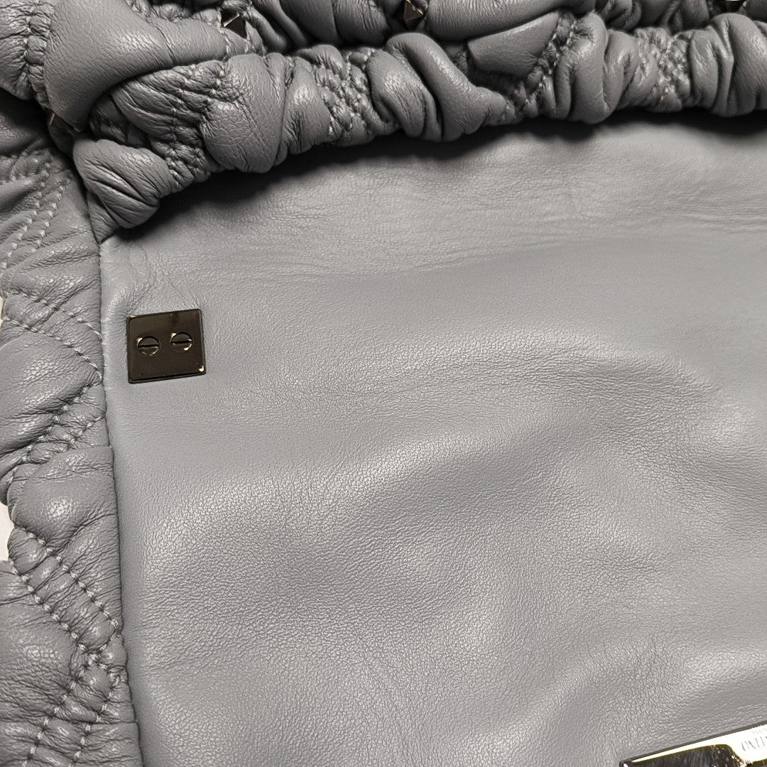 Spikeme Medium Quilted Lambskin Blue