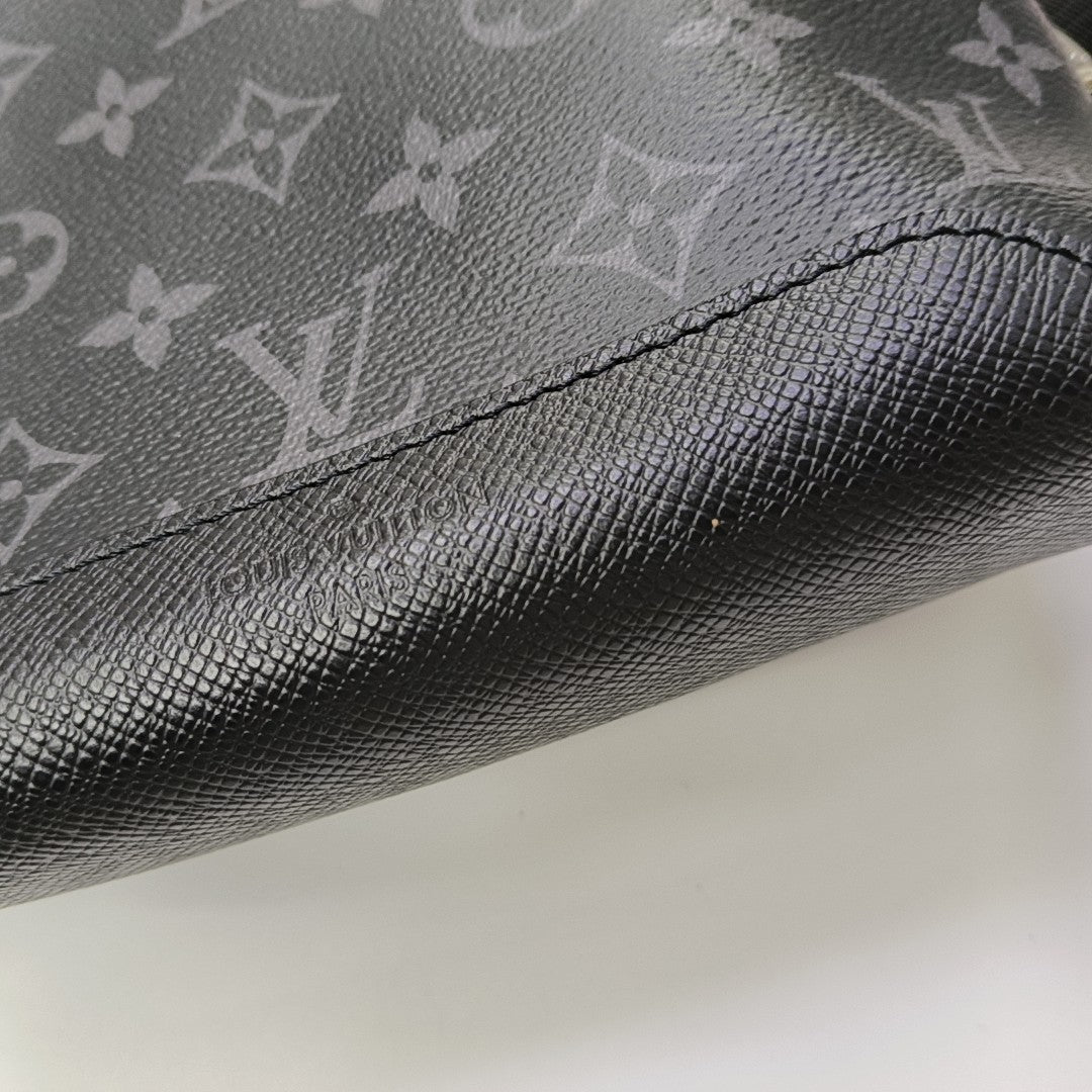 DUO Monogram Coated Canvas Black