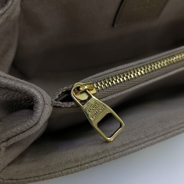 MÉTIS EAST WEST Monogram Calfskin Gray