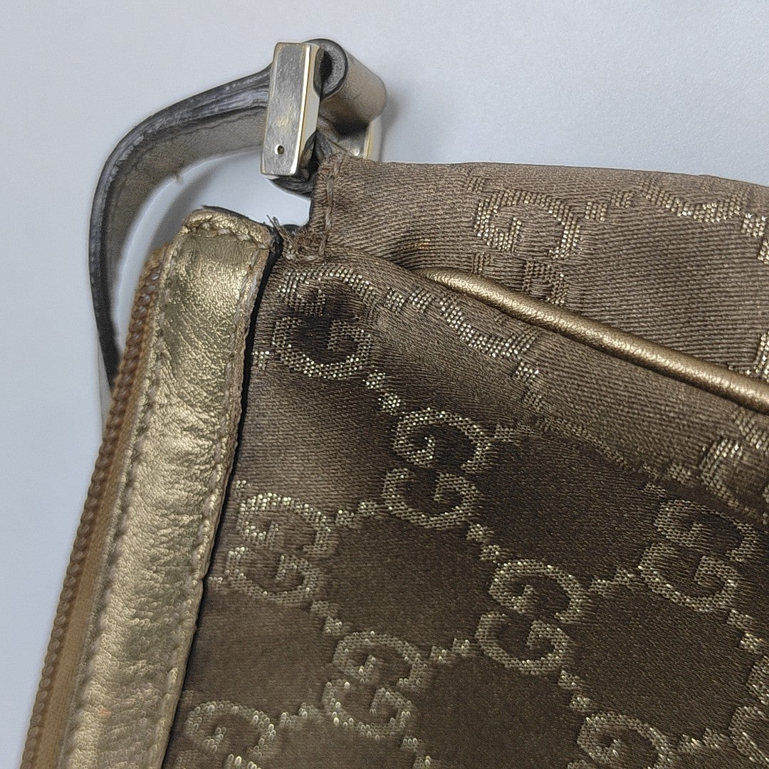 Monogram Canvas Top Handle Bag Brown