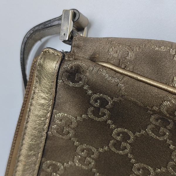 Monogram Canvas Top Handle Bag Brown