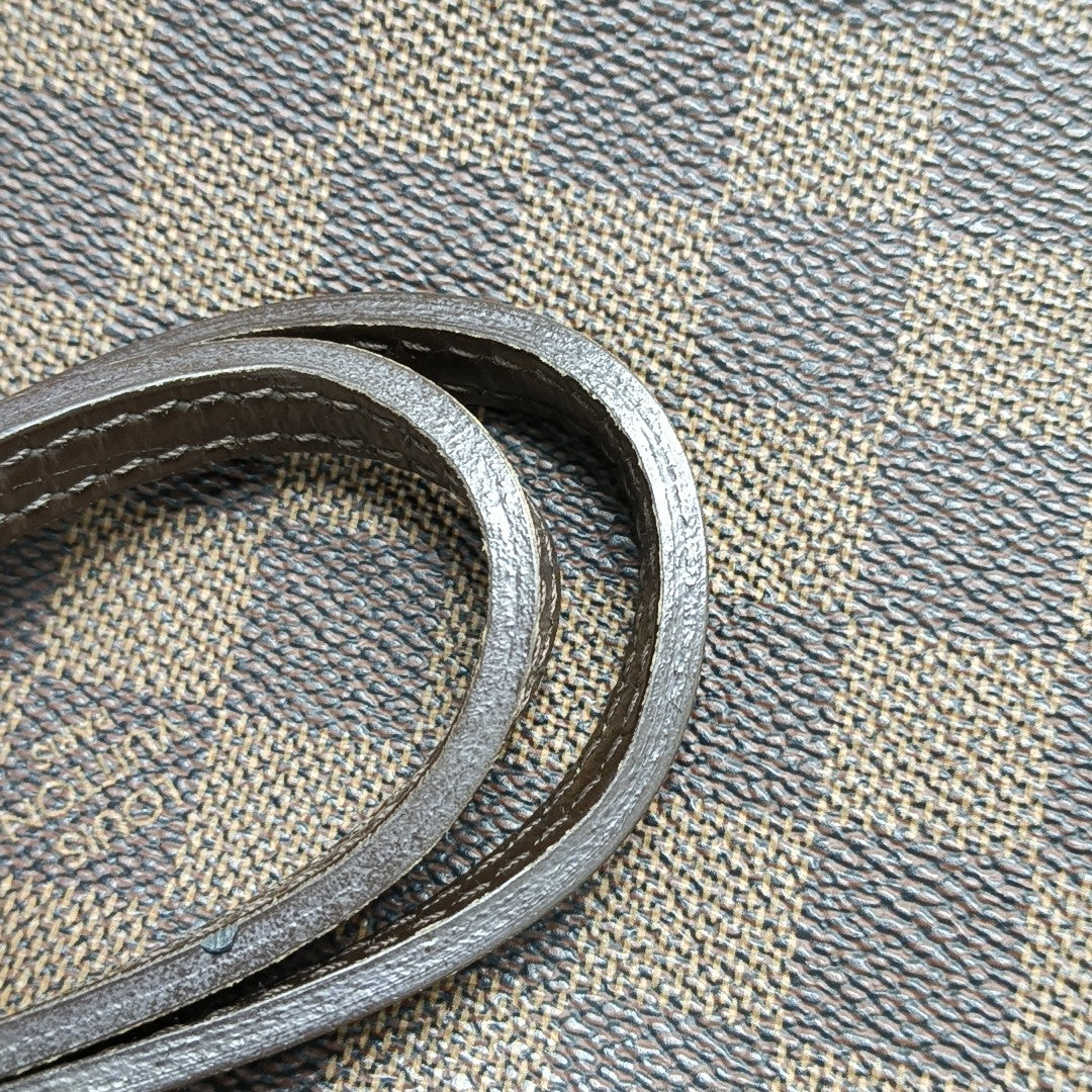NEVERFULL GM Damier Ebene Coated Canvas Brown
