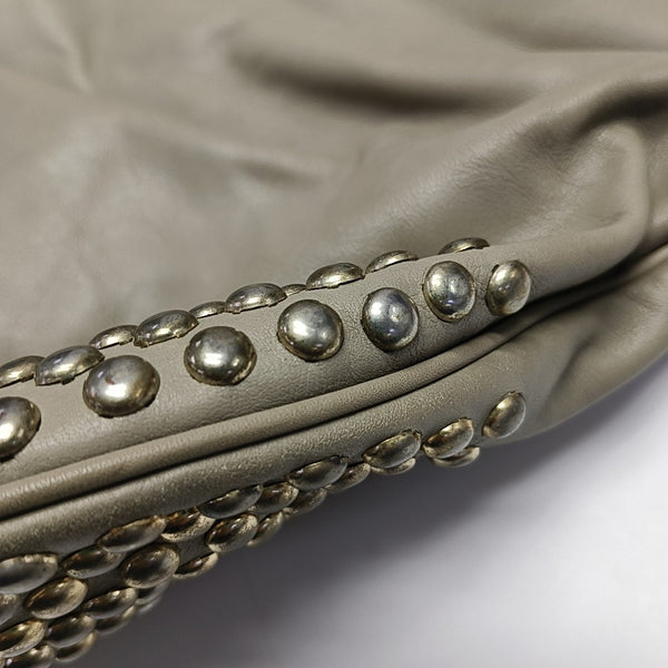 Calfskin Top Handle Bag Gray