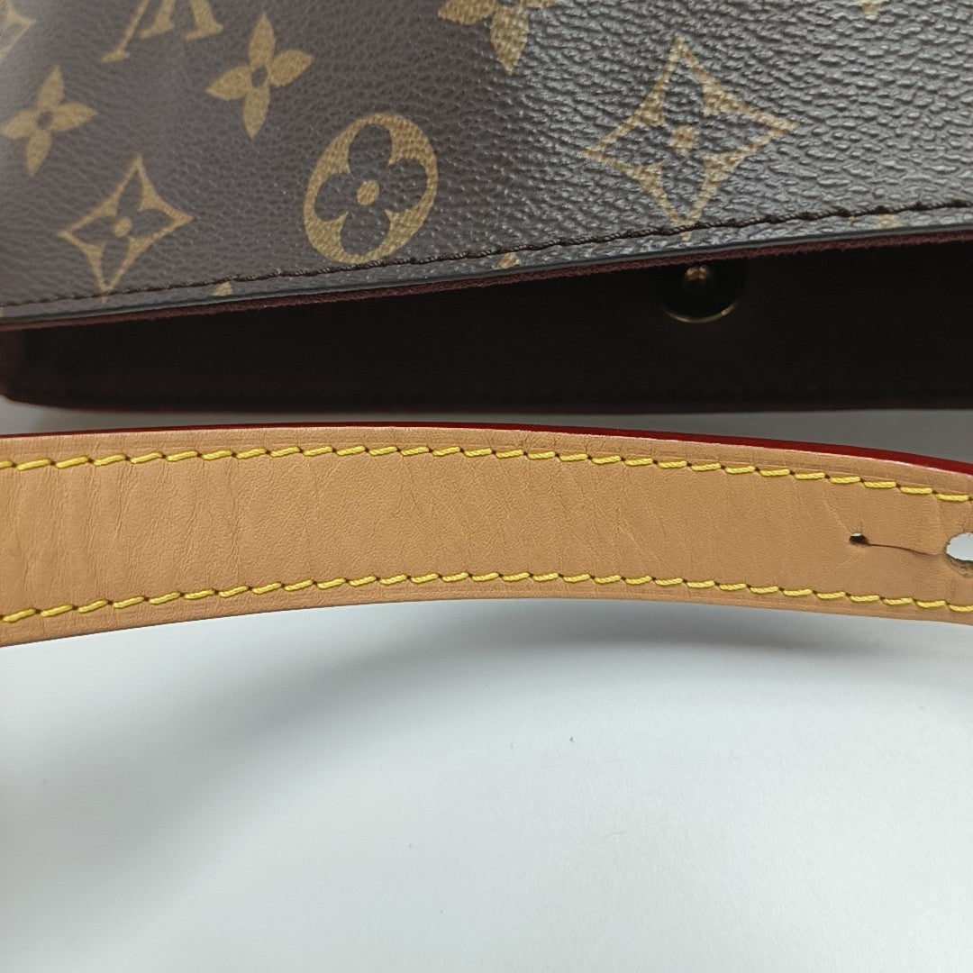 ALL IN BB Monogram Coated Canvas Brown