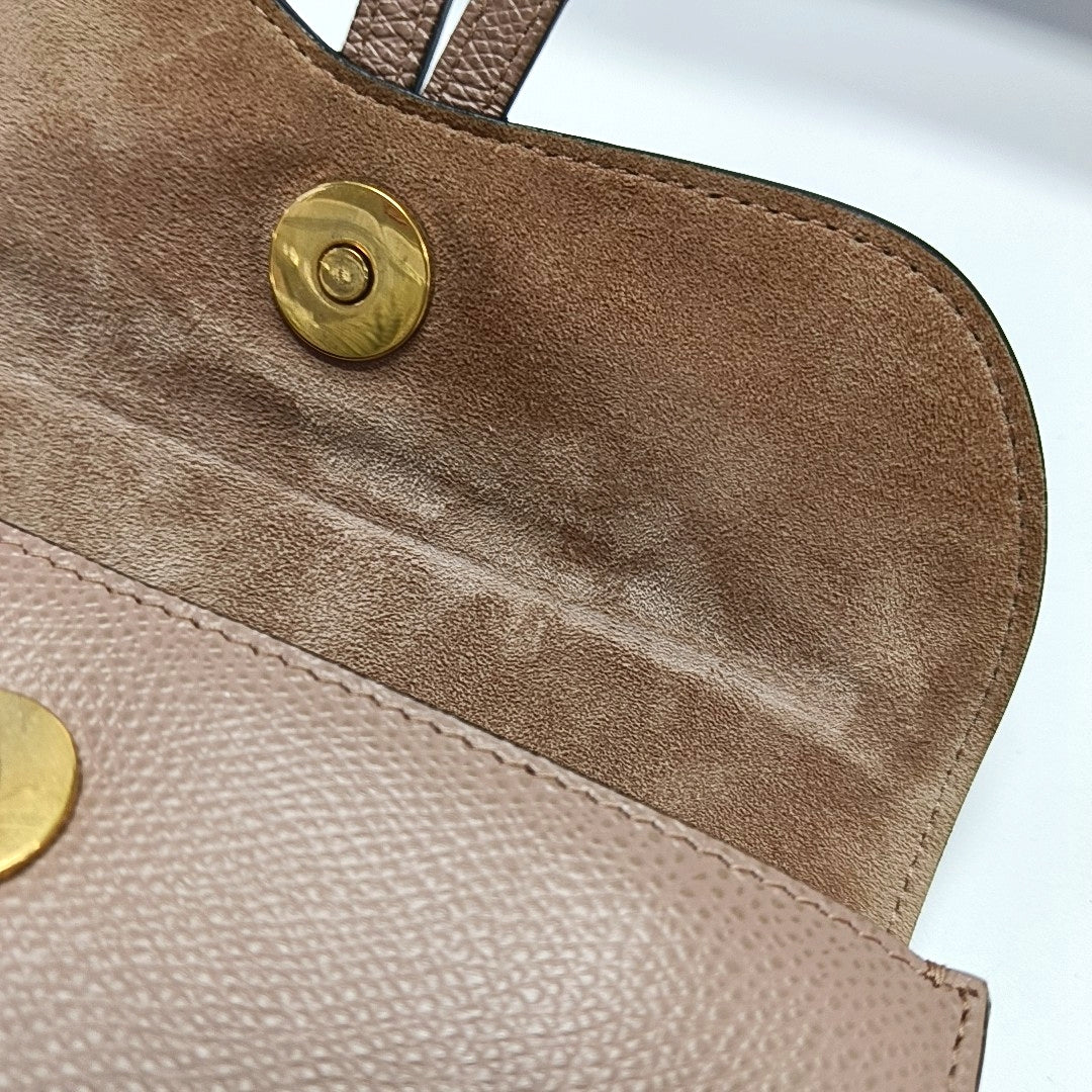 Authenticated pre-owned  Saddle Calfskin Pink - Belt Bag at Looply