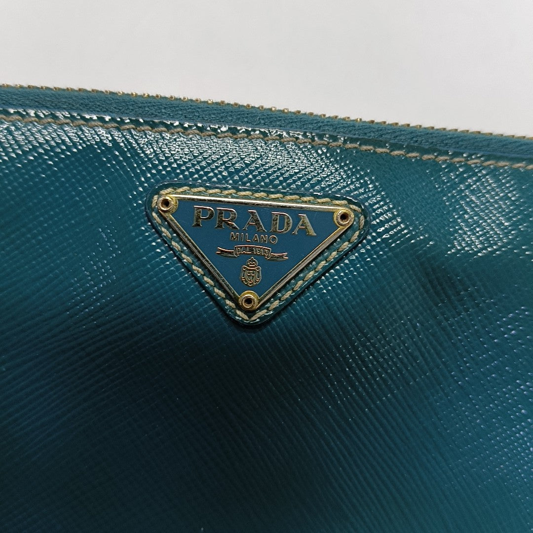 Zippy Wallet Saffiano Calfskin Blue Wallet