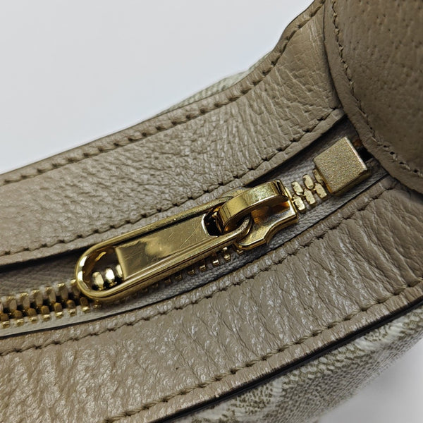 Monogram Coated Canvas Shoulder Bag Beige