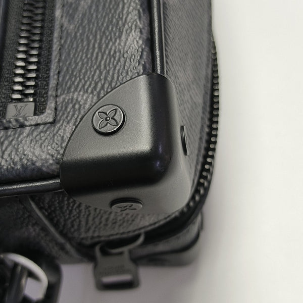 SOFT TRUNK Mini Monogram Coated Canvas Black