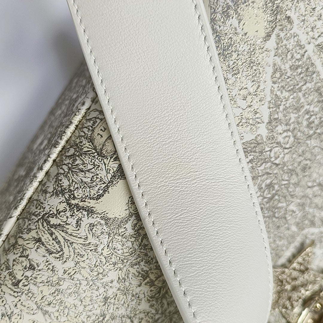 Lady Dior Small Calfskin Gold