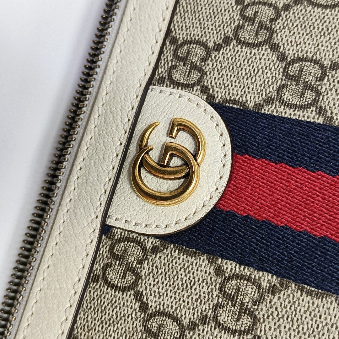 Ophidia Monogram Coated Canvas Beige