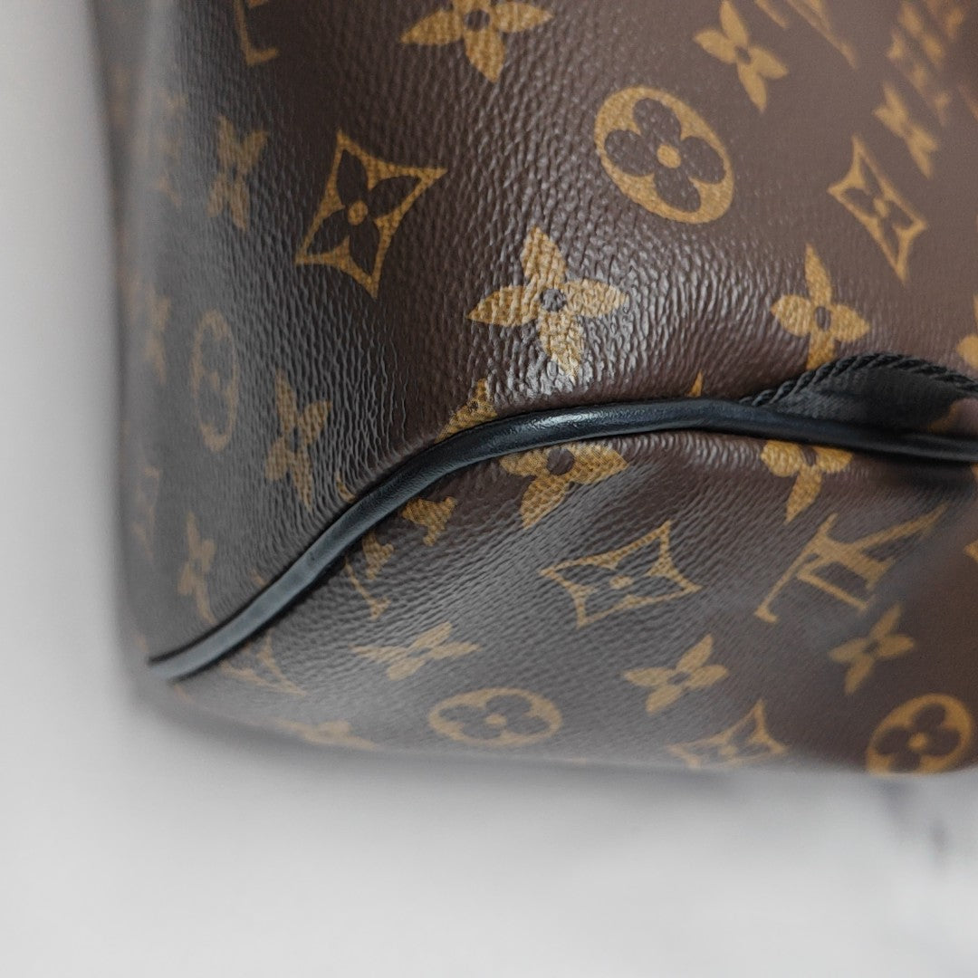 JOSH Monogram Coated Canvas Brown