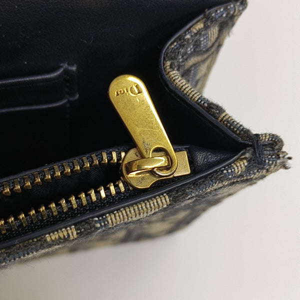 Saddle Mini Oblique Canvas Blue