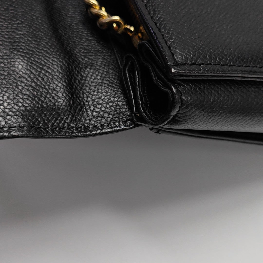 Calfskin Shoulder Bag Black