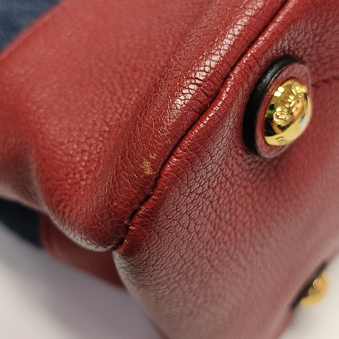 Denim Shoulder Bag Blue