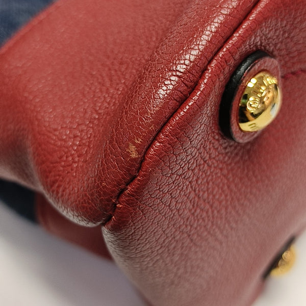 Denim Shoulder Bag Blue