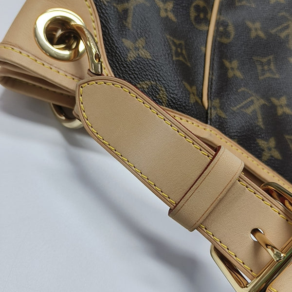 GALLIERA Monogram Coated Canvas Brown