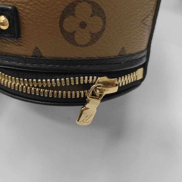 BOITE CHAPEAU Mini Monogram Coated Canvas Brown