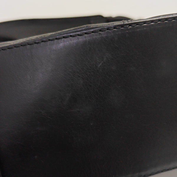 Calfskin Top Handle Bag Black