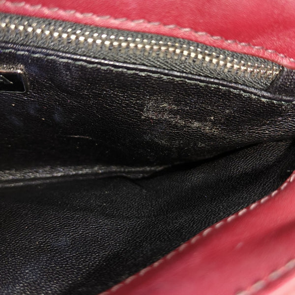 Calfskin Crossbody Bag Red