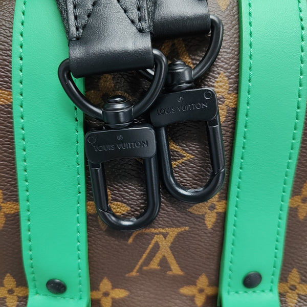 KEEPALL 25 Monogram Coated Canvas Brown