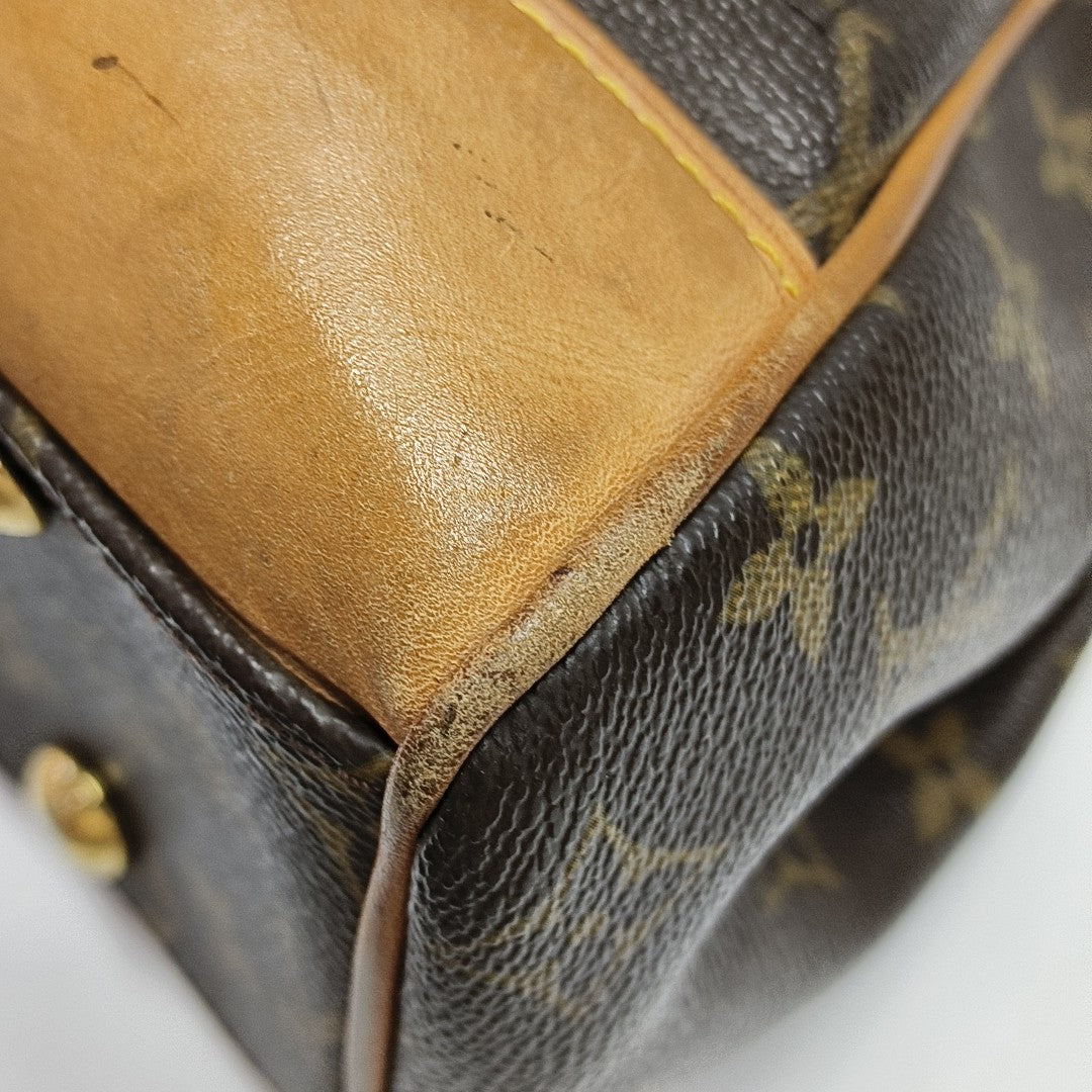 BEVERLY Monogram Coated Canvas Brown
