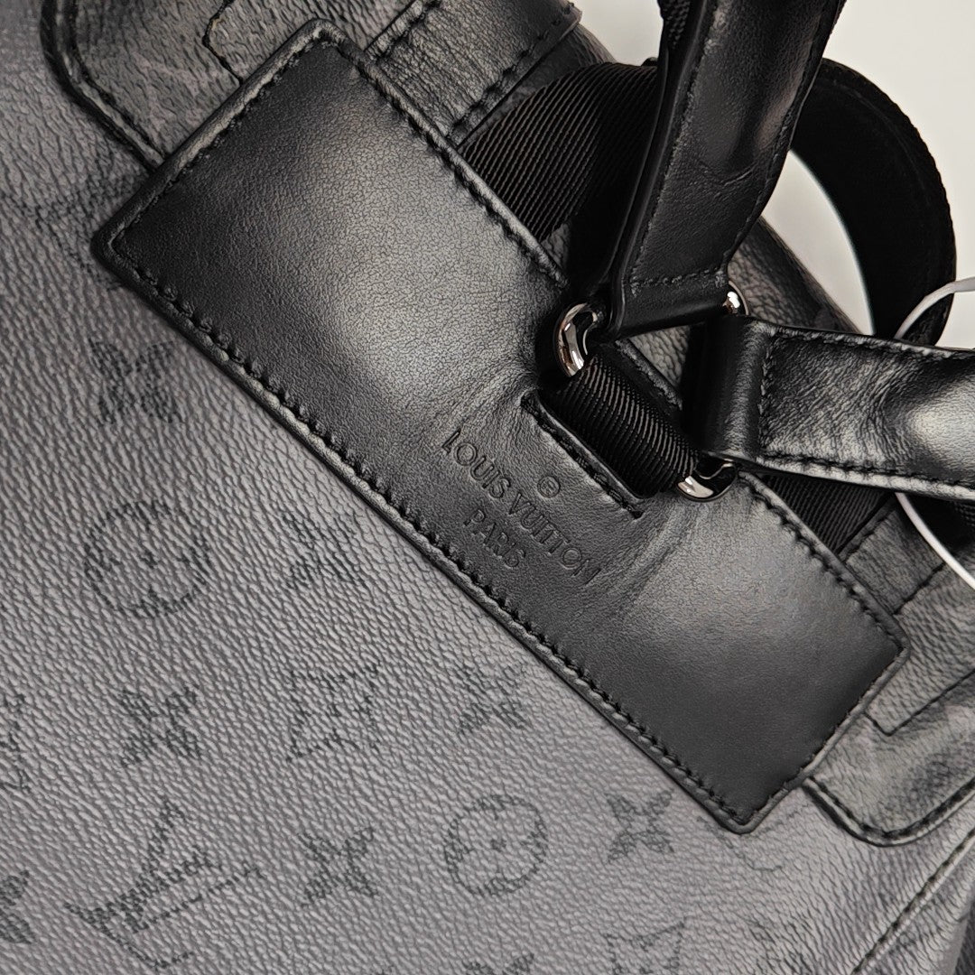 CHRISTOPHER MM Monogram Coated Canvas Gray