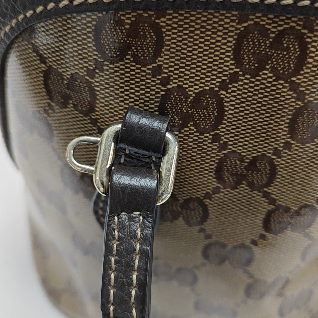 Dome Monogram Coated Canvas Brown