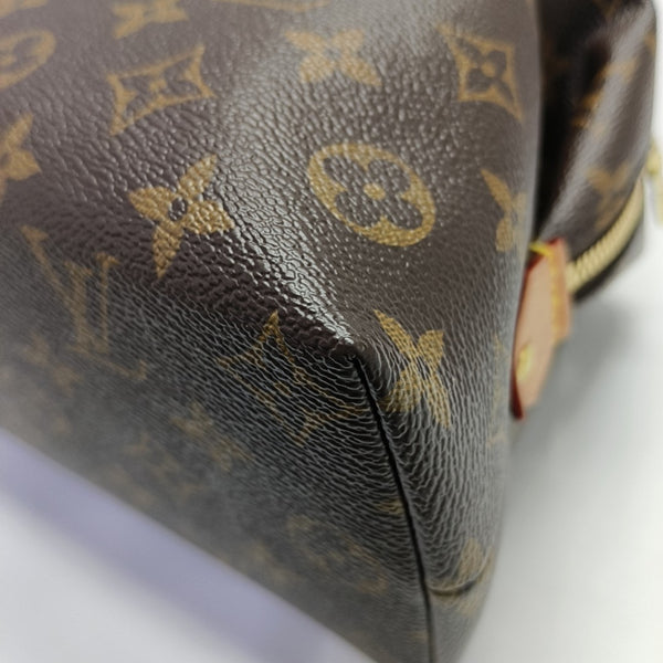 COSMETIC GM Monogram Coated Canvas Brown